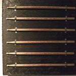 郑维 铁皮鼓-1 钢板和鼓棒  47×47cm  2013 