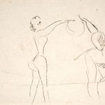 无题  纸上绘画  53x78cm