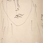 无题  纸上作品   22.1x15.7cm(Back）