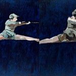 场 景1  布面油画  90 x 360cm 2005