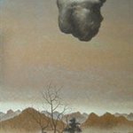 世事无知衣食难-冥想中的八大  布面丙烯 70X140cm 2004