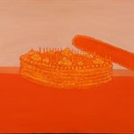 彭博 橙色的生日 布面油画2006