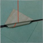 余晓 四十乘四十的30度 60x60cm 纸板、丙烯、卷尺、粗亚麻 2013 w