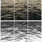 海面-老人与海，小说页面上素描，收藏级艺术微喷，171cm x 91cm x 2，独版，2017